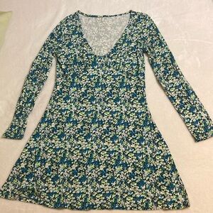 Brass Plum dress, long sleevees, multicolored, M, NWT